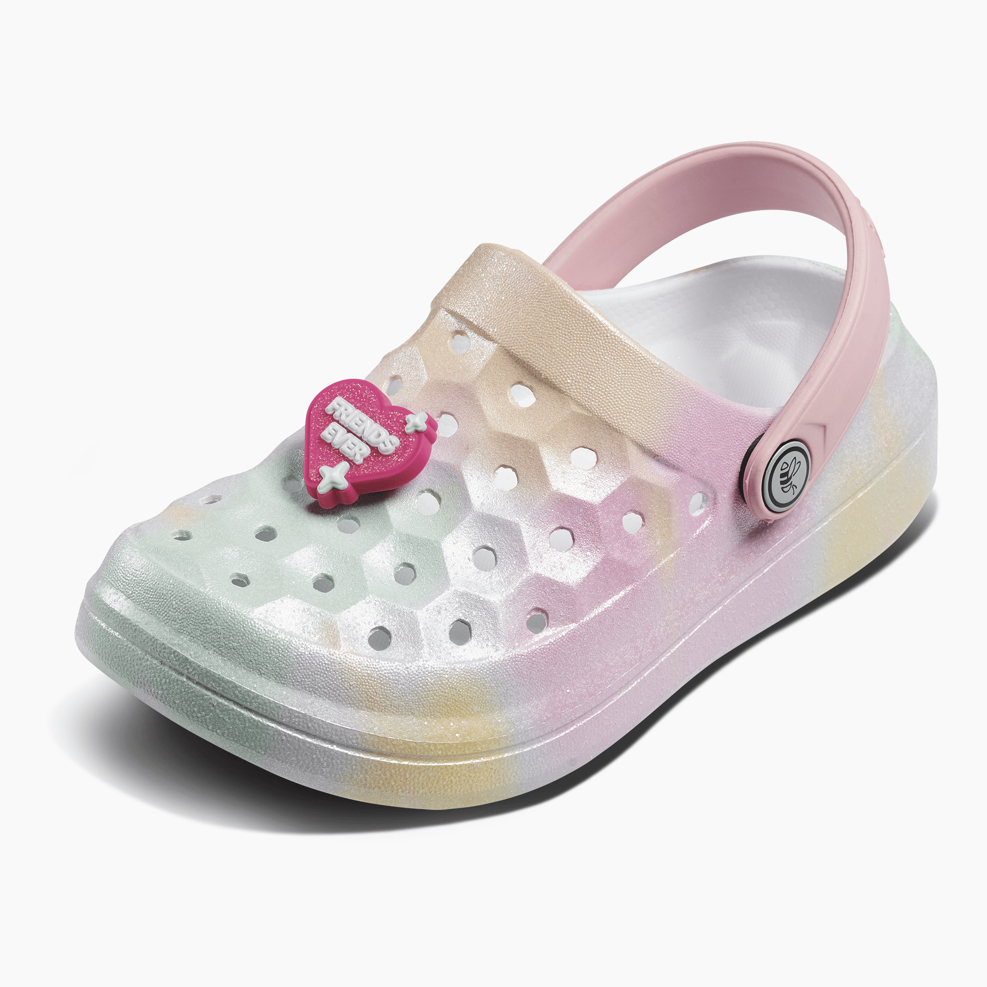 JOYBEES Girls Varsity Clog Glitter Ombre Hazy/Quartz Pink BFF Popinz