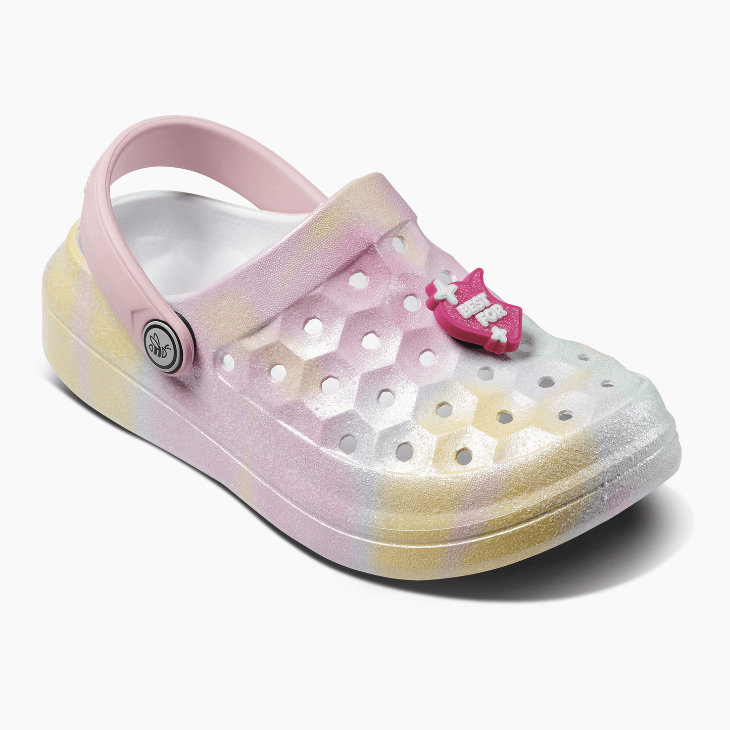 JOYBEES Girls Varsity Clog Glitter Ombre Hazy/Quartz Pink BFF Popinz