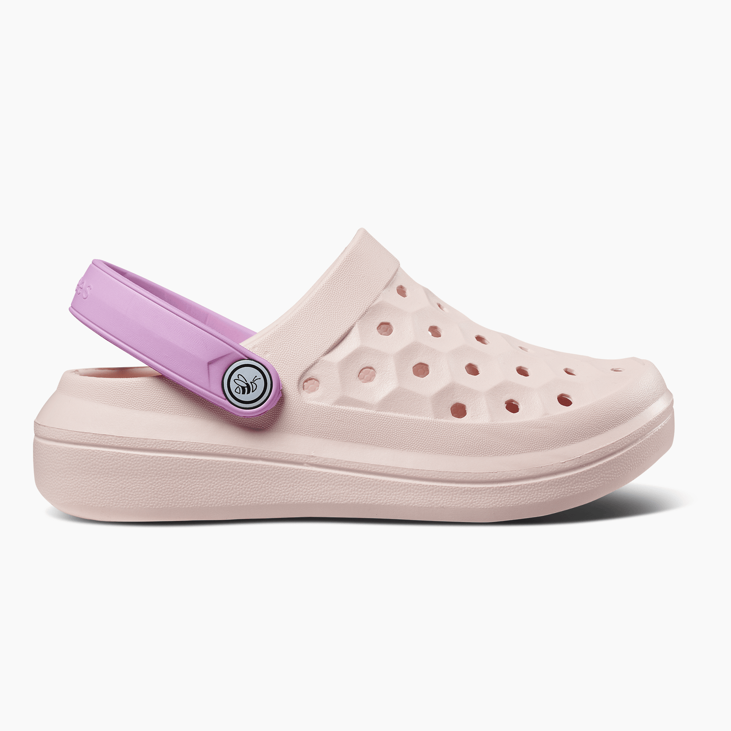 JOYBEES Girls Varsity Clog Solid Pale Pink/Orchid