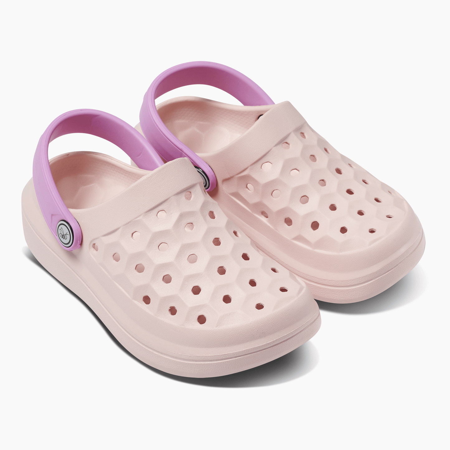 JOYBEES Girls Varsity Clog Solid Pale Pink/Orchid