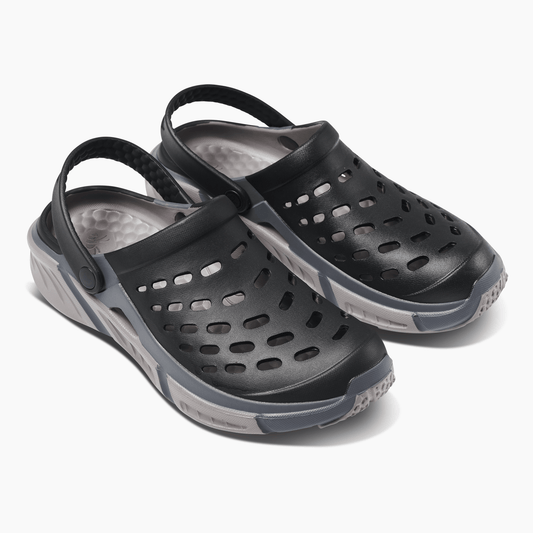 JOYBEES Shoes Men Trekking Clog Black/Charcoal