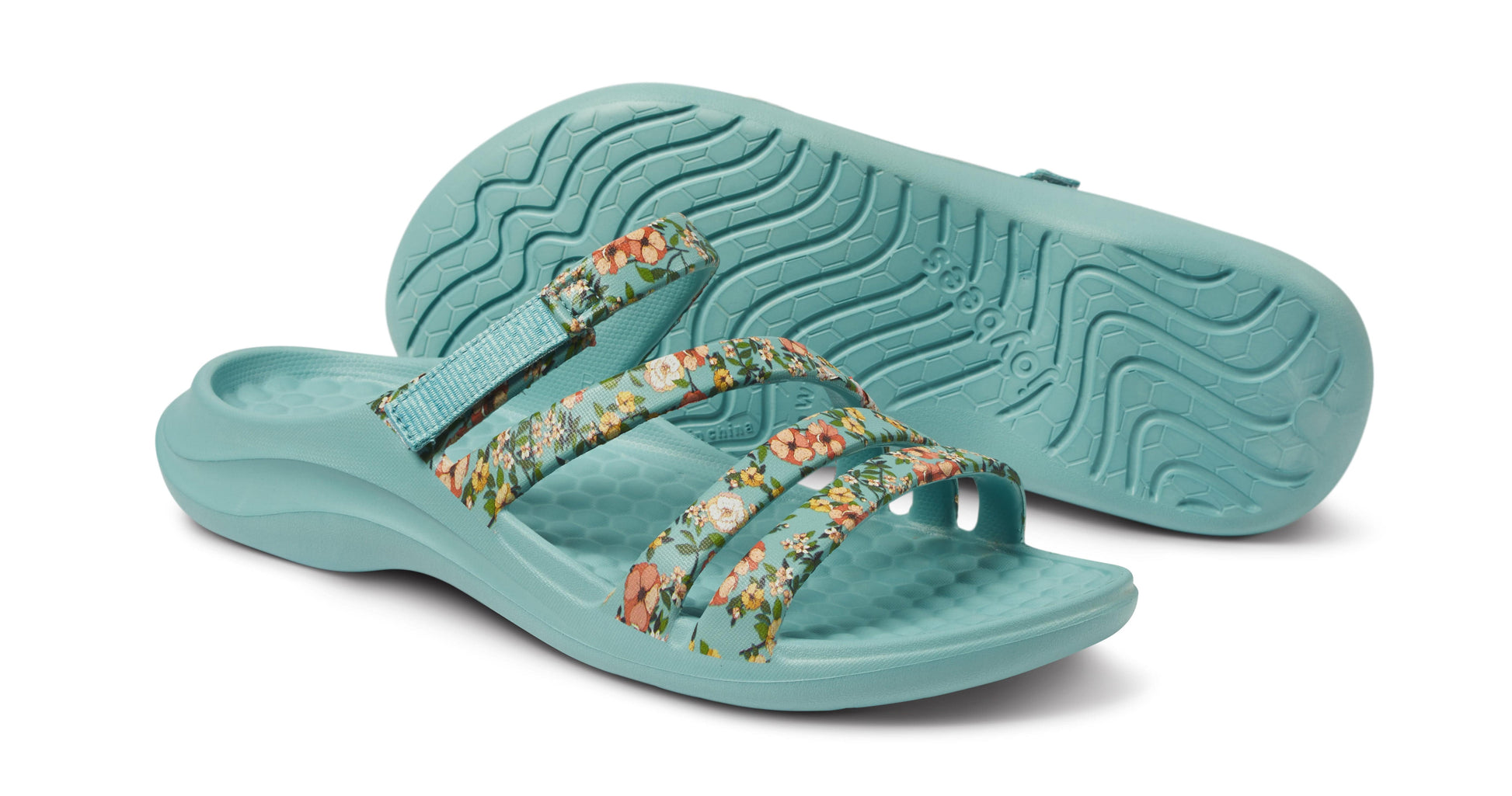 JOYBEES Shoes Women's Lakeshore Sandal Graphic Spring Floral/Marina-Women