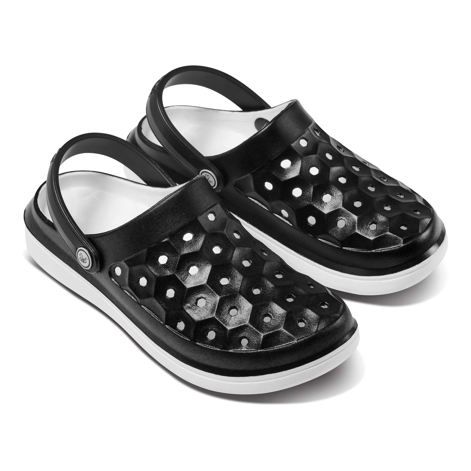 JOYBEES Shoes WOMEN'S VARSITY CLOG -  Two-Tone Black/White