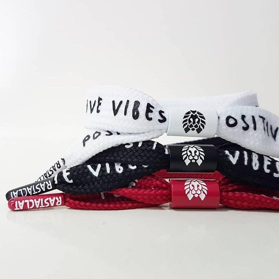 Rastaclat Bracelet POSITIVE VIBES - BLACK LACE