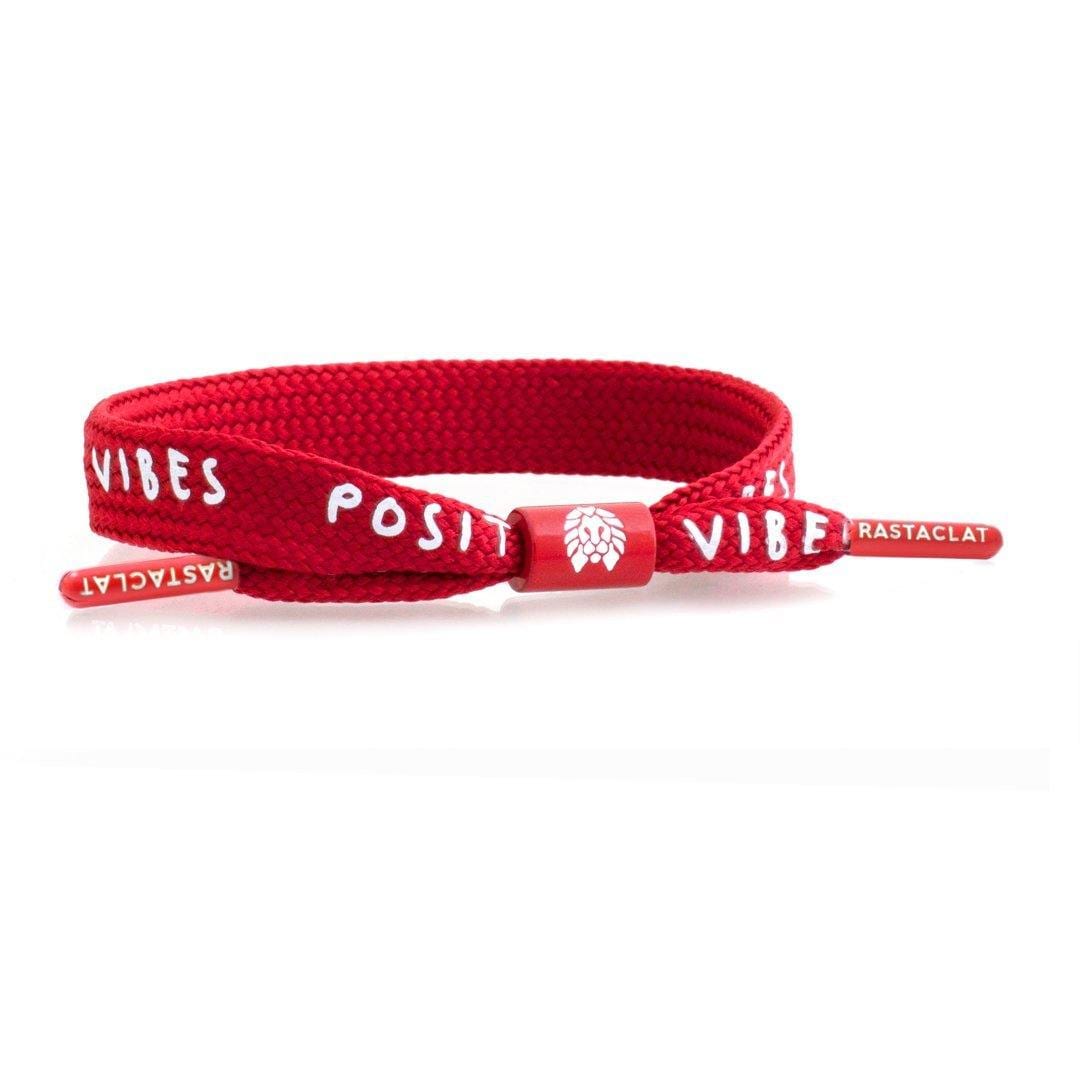 Rastaclat Bracelet POSITIVE VIBES - DARK RED LACE