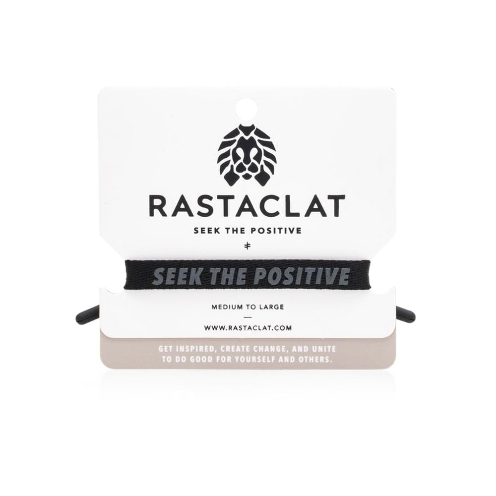 Rastaclat Bracelet SEEK THE POSITIVE M/L BLACK