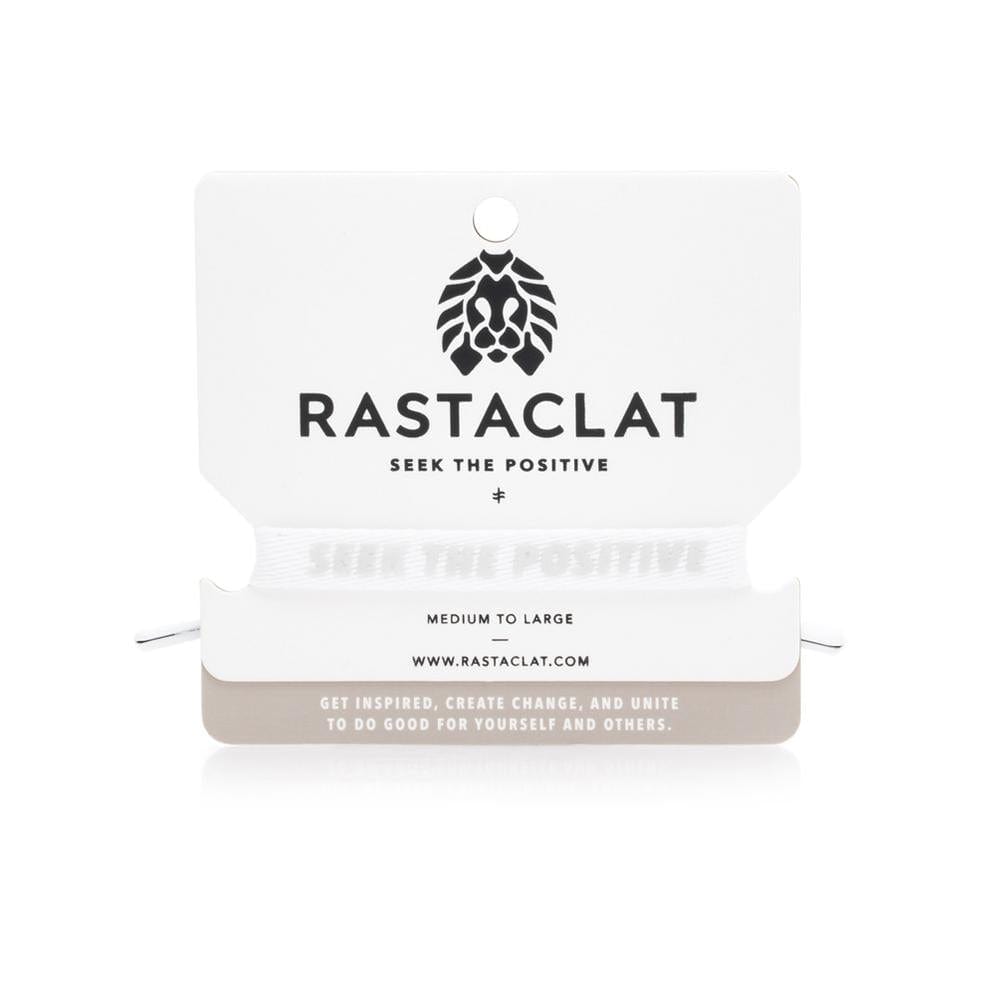 Rastaclat Bracelet SEEK THE POSITIVE M/L WHITE