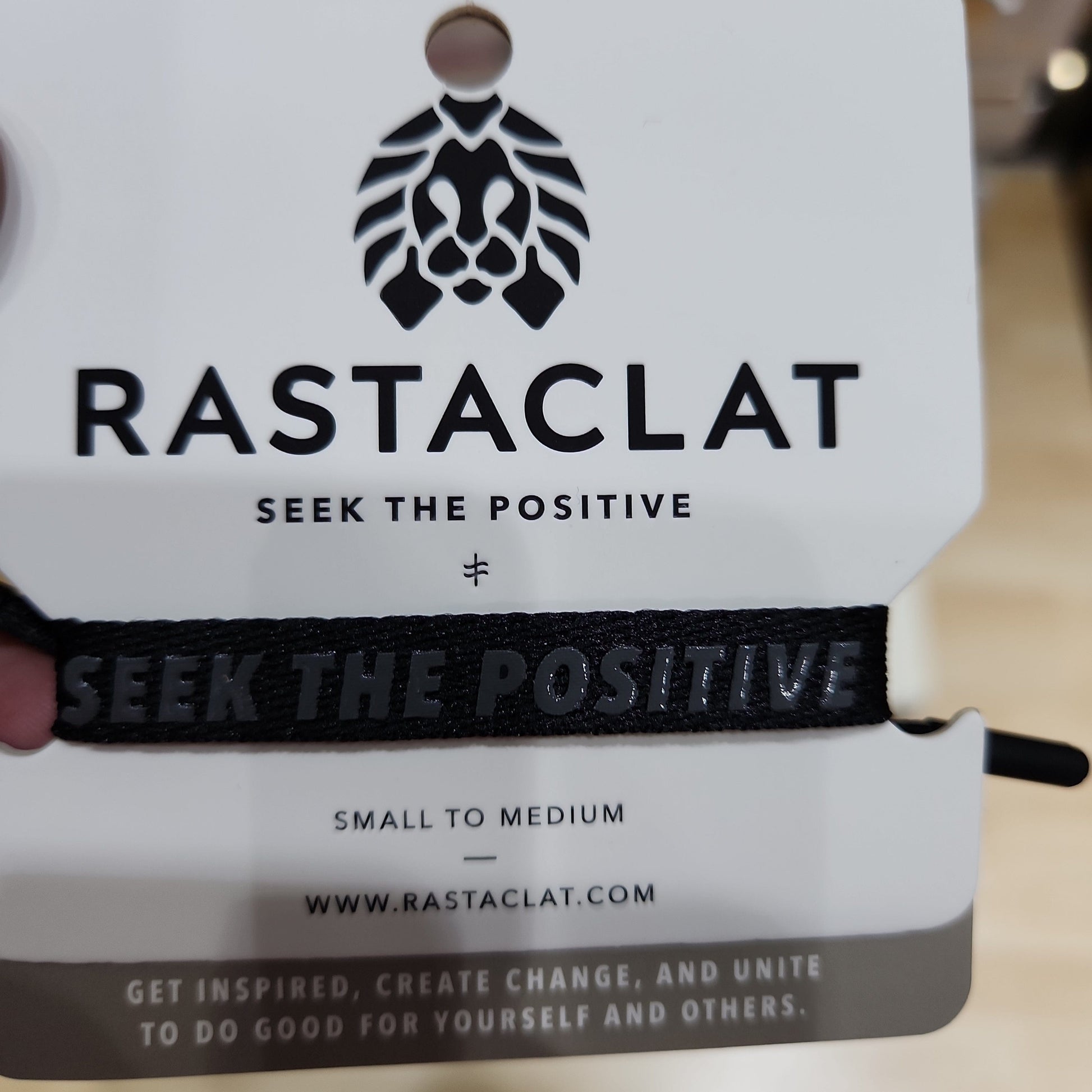 Rastaclat Bracelet SEEK THE POSITIVE S/M Black