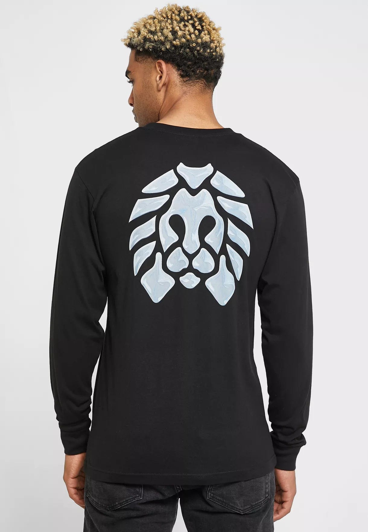 RASTACLAT T-SHIRT CHROMANTIC LION LONG SLEEVES TEE - BLACK