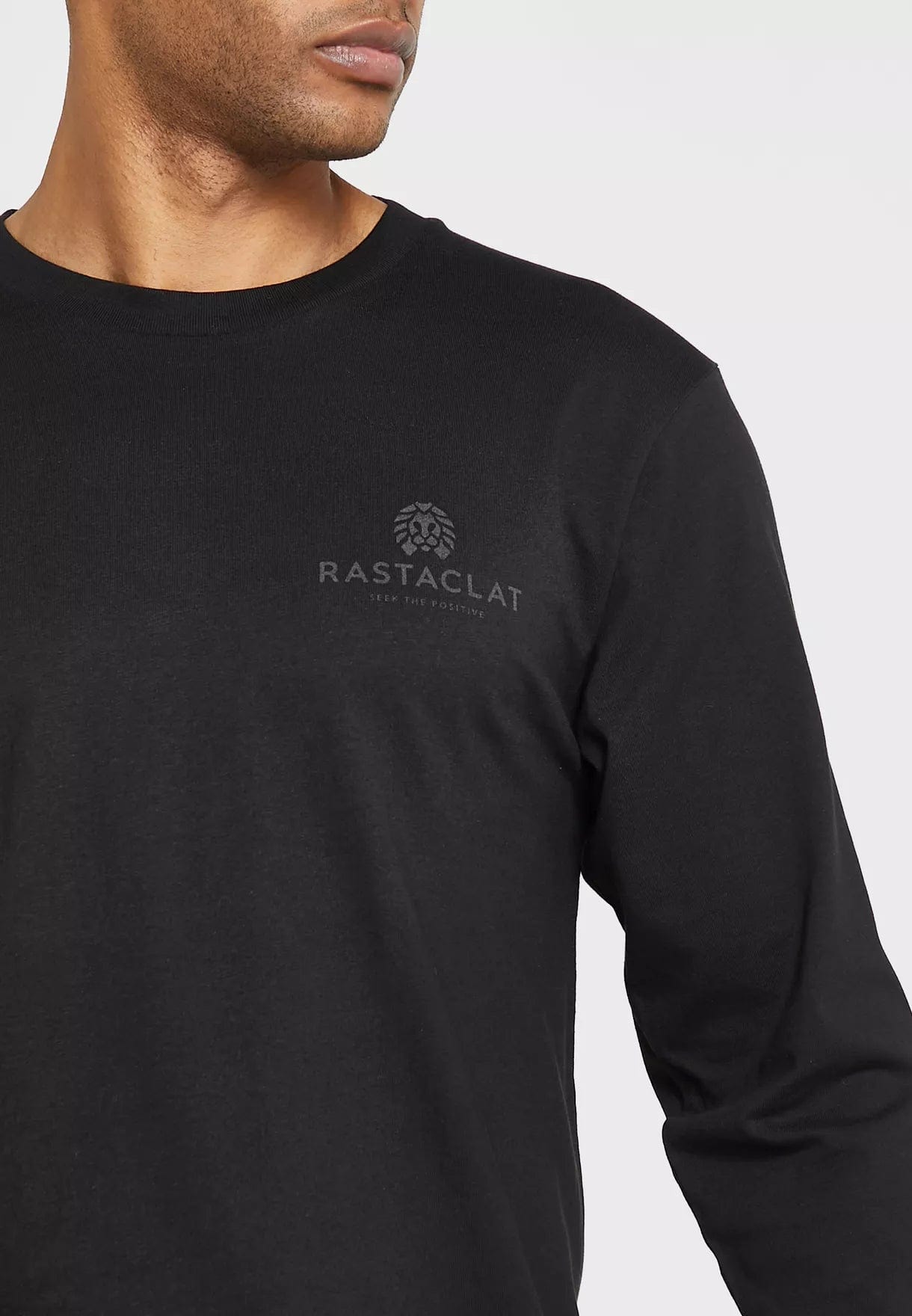 RASTACLAT T-SHIRT CHROMANTIC LION LONG SLEEVES TEE - BLACK