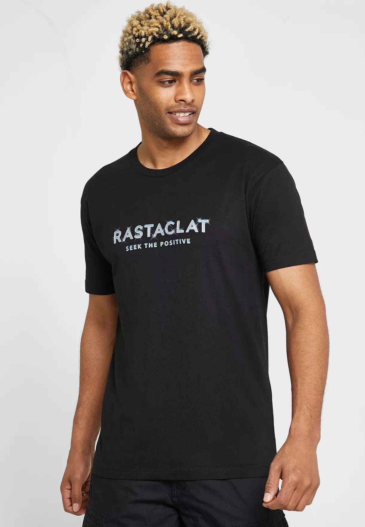 RASTACLAT T-SHIRT CHROMANTIC WORDMARK SS TEE - BLACK