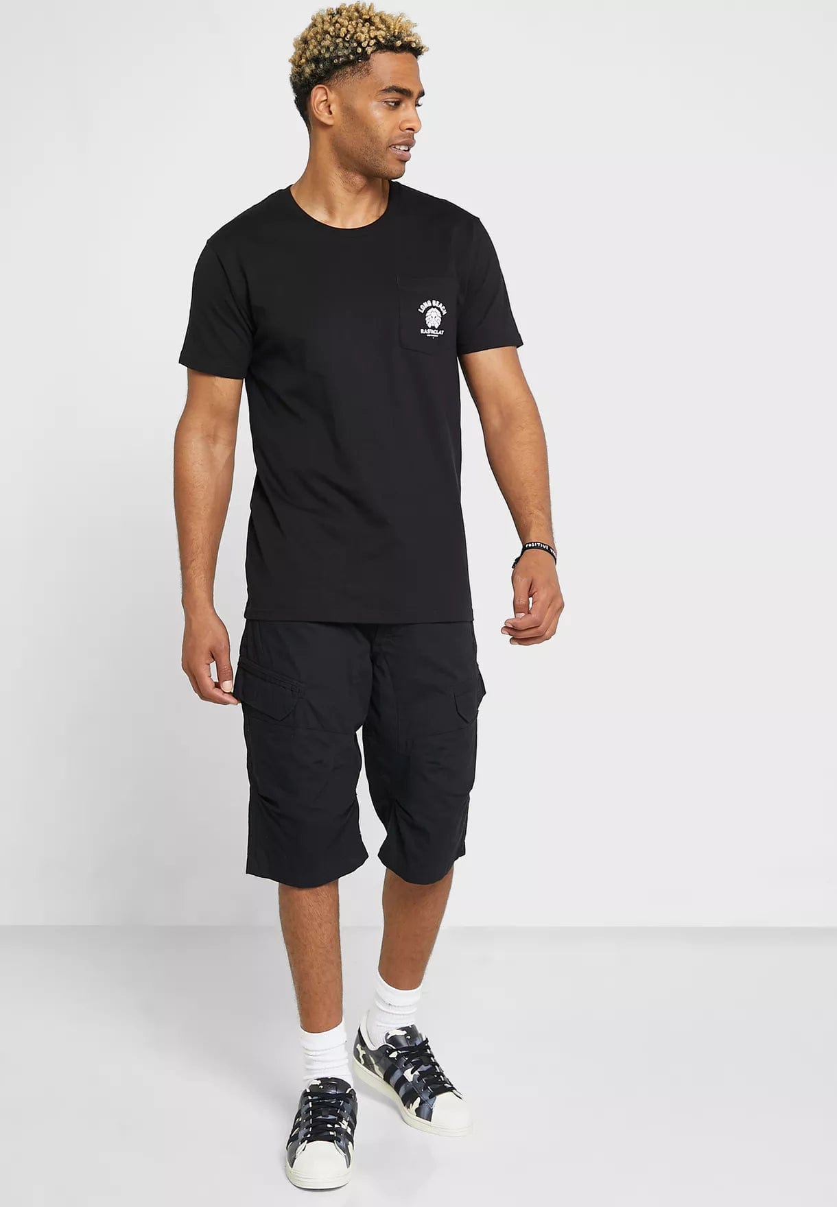 RASTACLAT T-SHIRT CORE POCKET SS TEE - BLACK