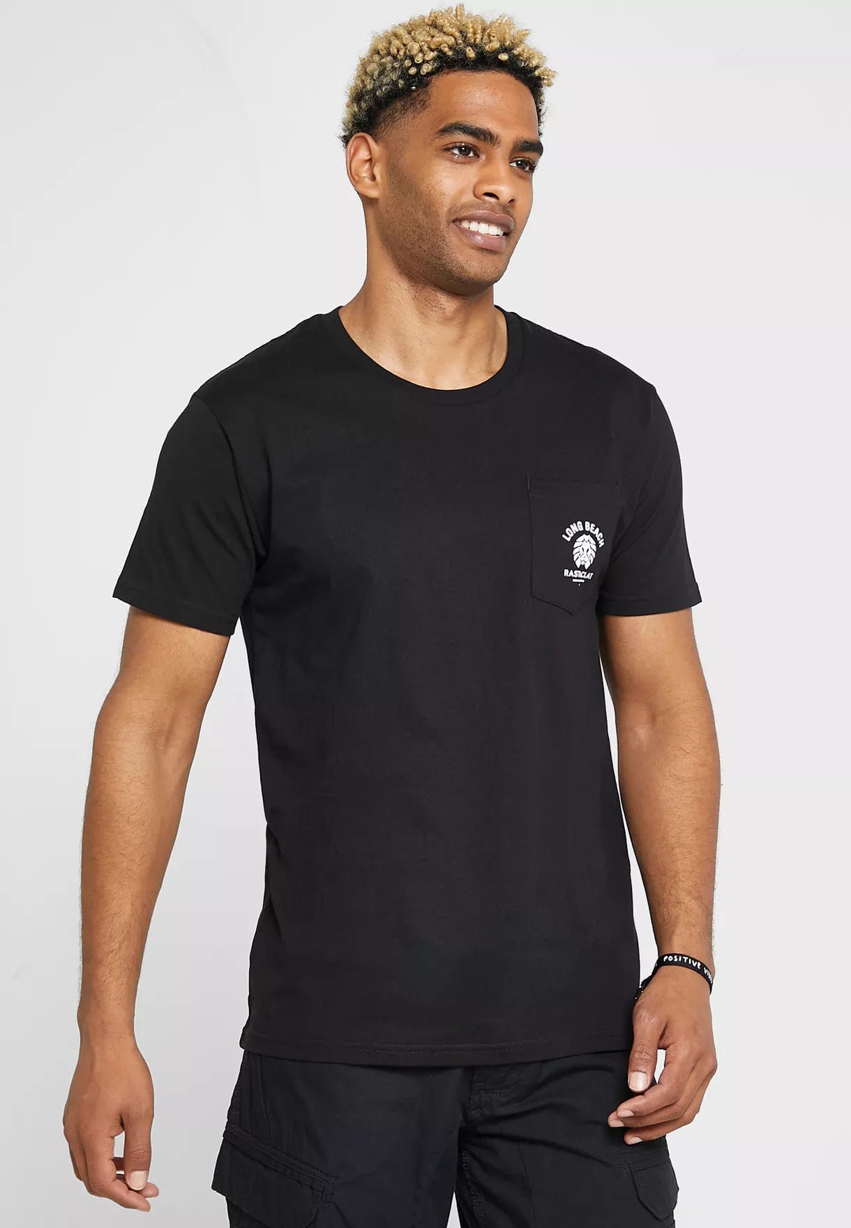 RASTACLAT T-SHIRT CORE POCKET SS TEE - BLACK