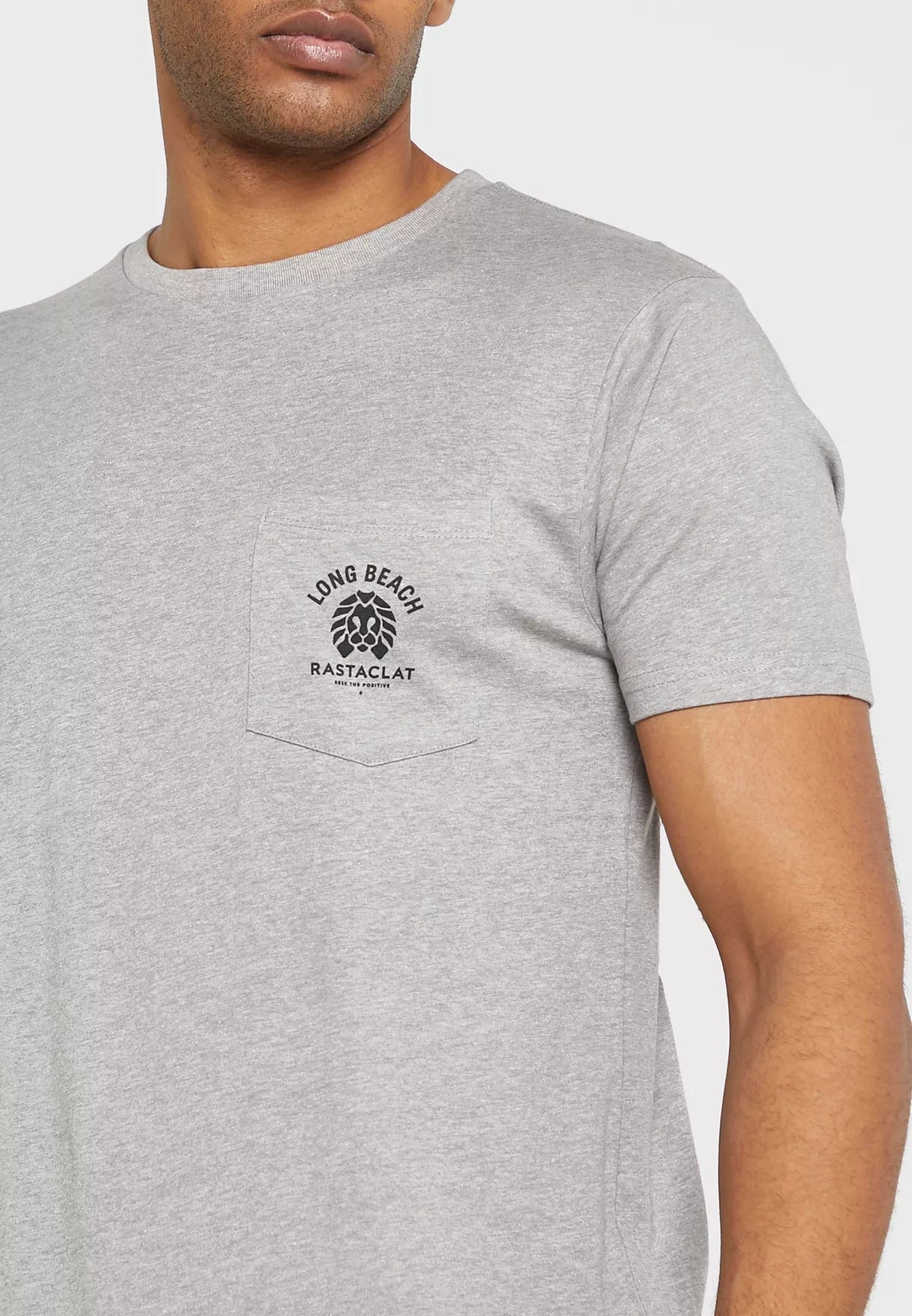 RASTACLAT T-SHIRT CORE POCKET SS TEE - GREY