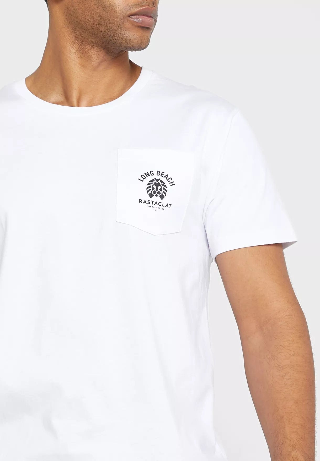 RASTACLAT T-SHIRT CORE POCKET SS TEE - WHITE