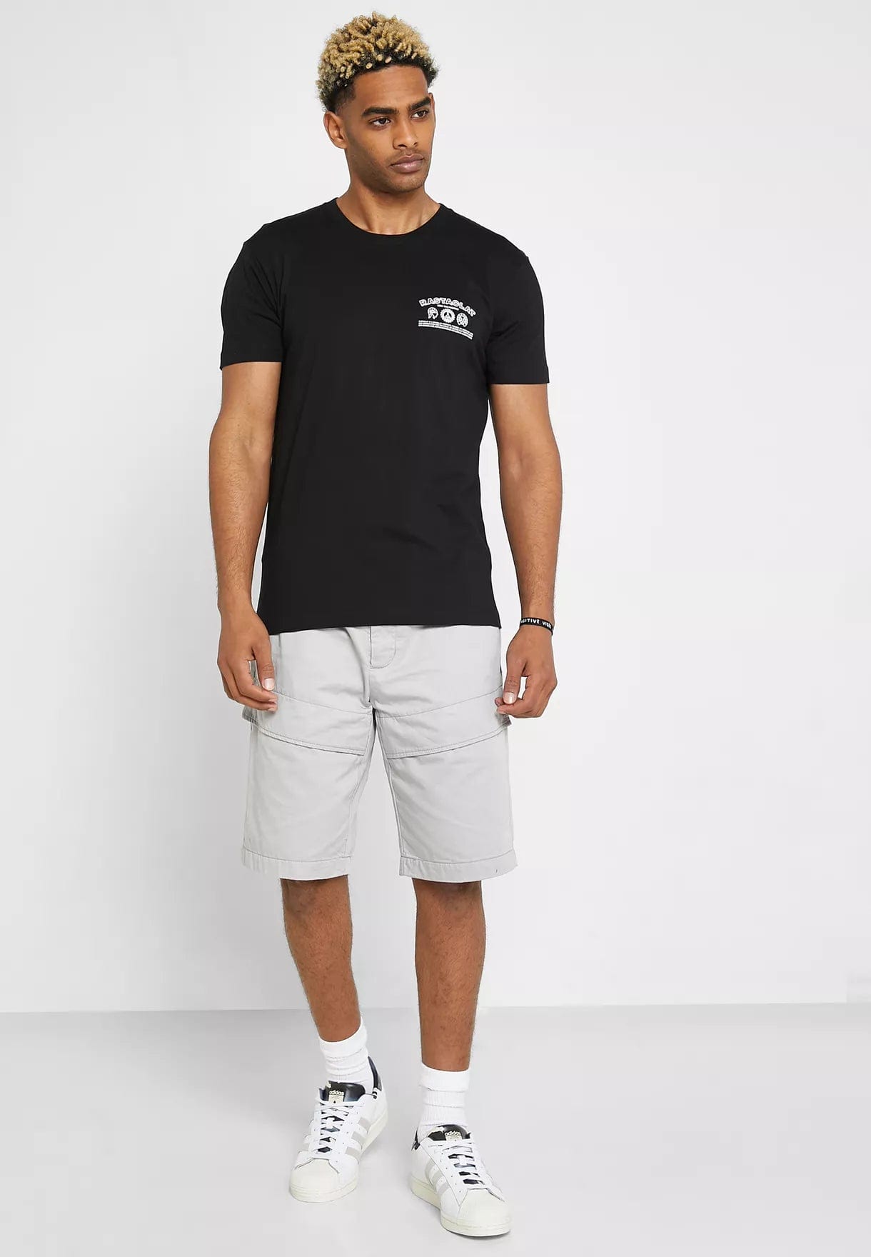 RASTACLAT T-SHIRT POSITIVE ACTION SS TEE - BLACK